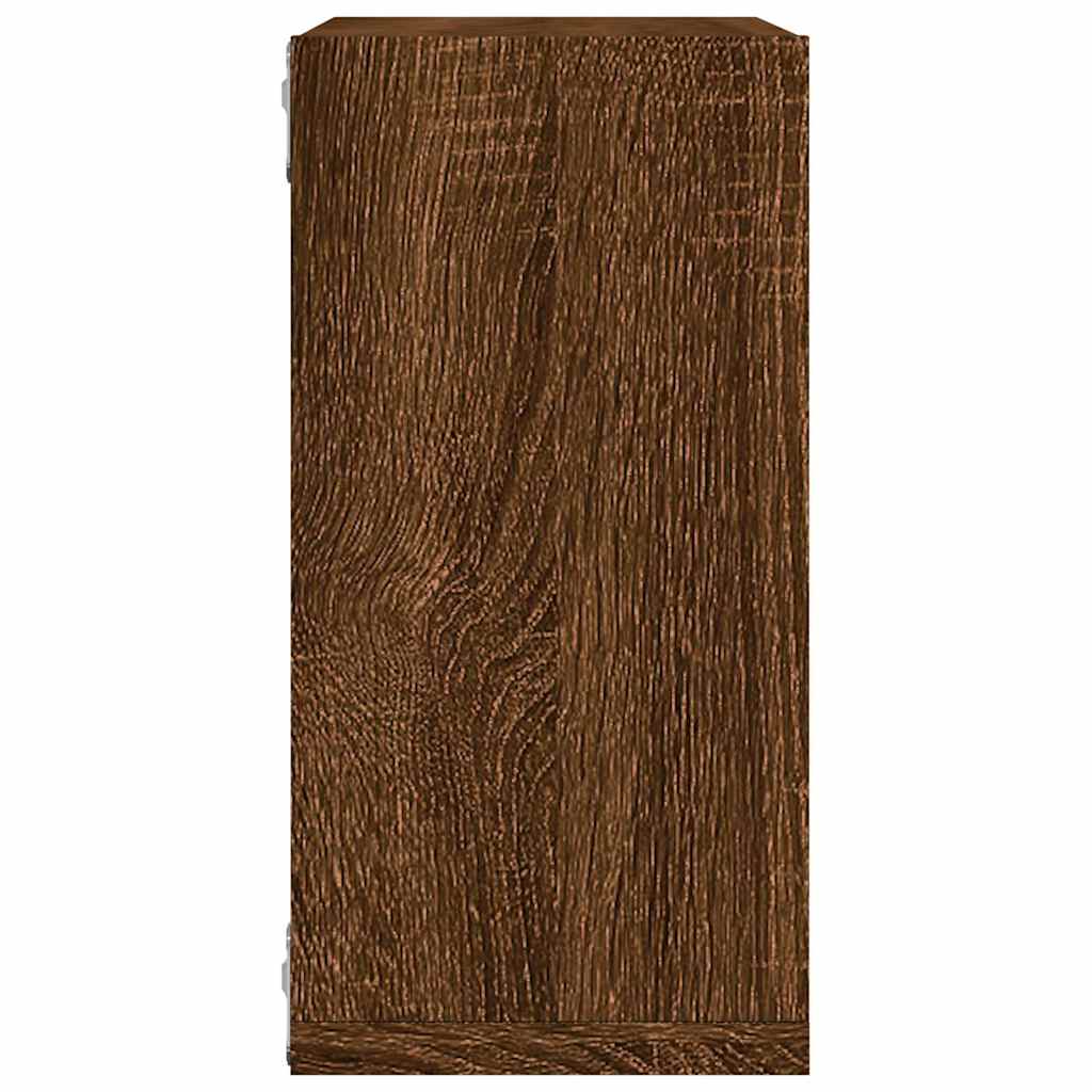 Wall Cube Lentynos 4 vnt Rudas ąžuolas 30x15x30 cm