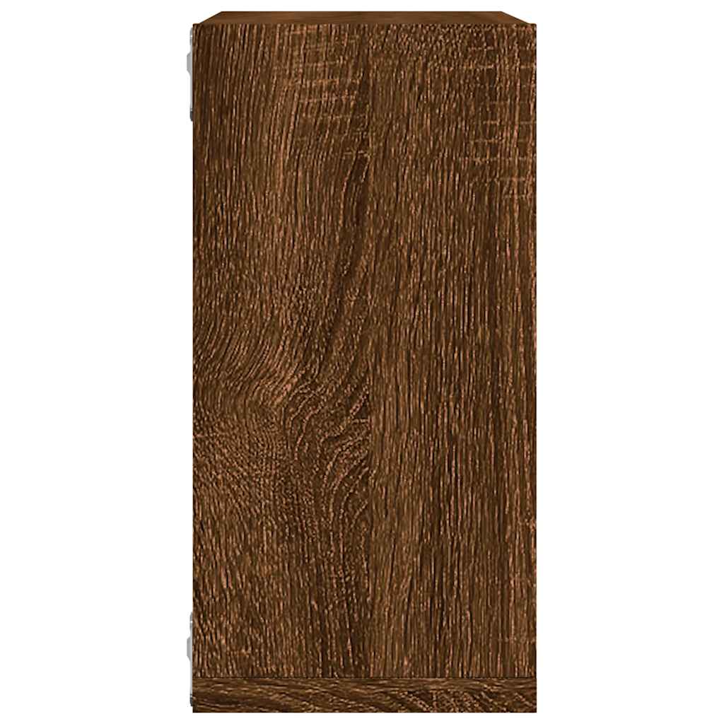 Wall Cube Lentynos 6 vnt Rudas ąžuolas 30x15x30 cm