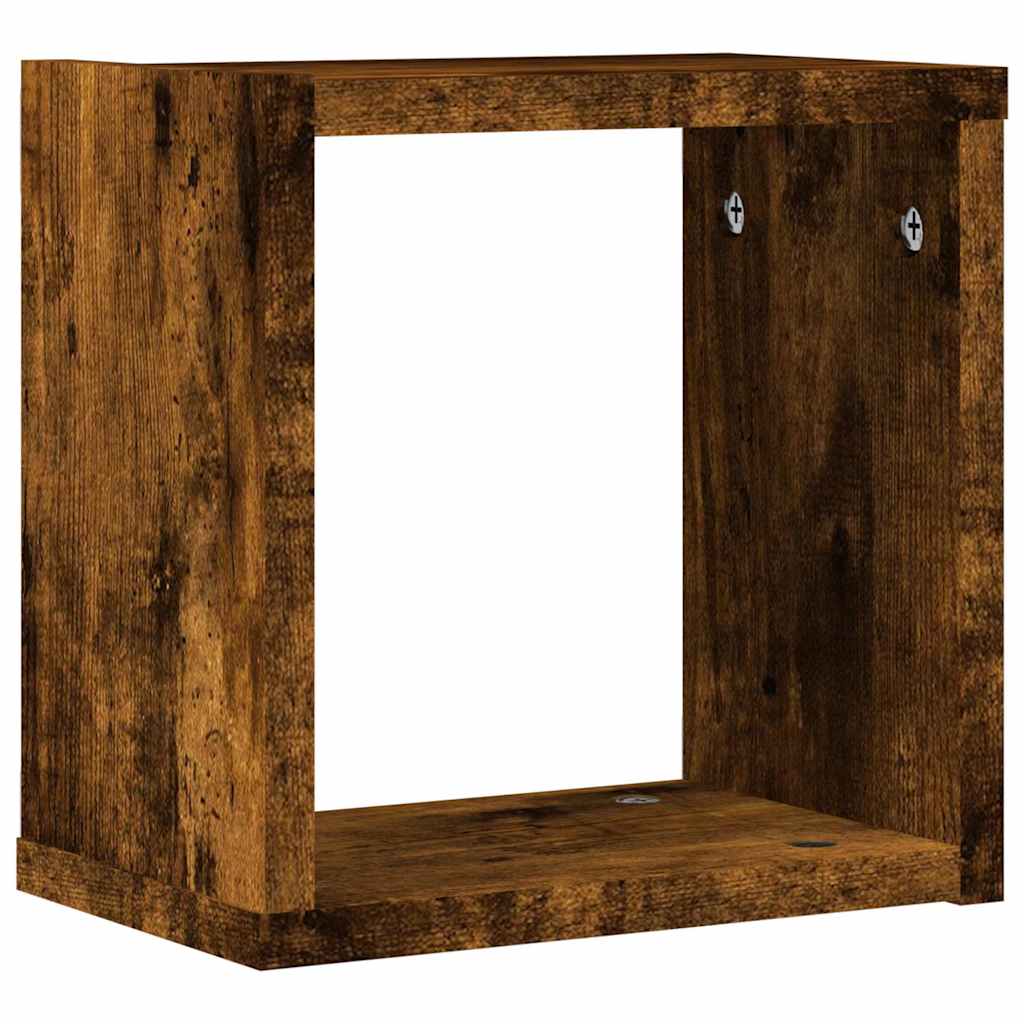 Sieninės lentynos 2 pcs Ruda 26 x 15 x 26 cm Apdirbta mediena