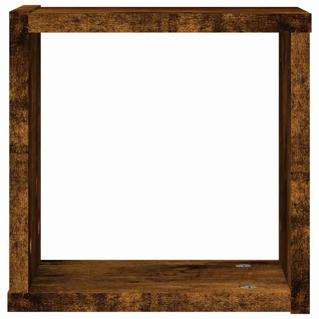 Sieninės lentynos 2 pcs Ruda 26 x 15 x 26 cm Apdirbta mediena