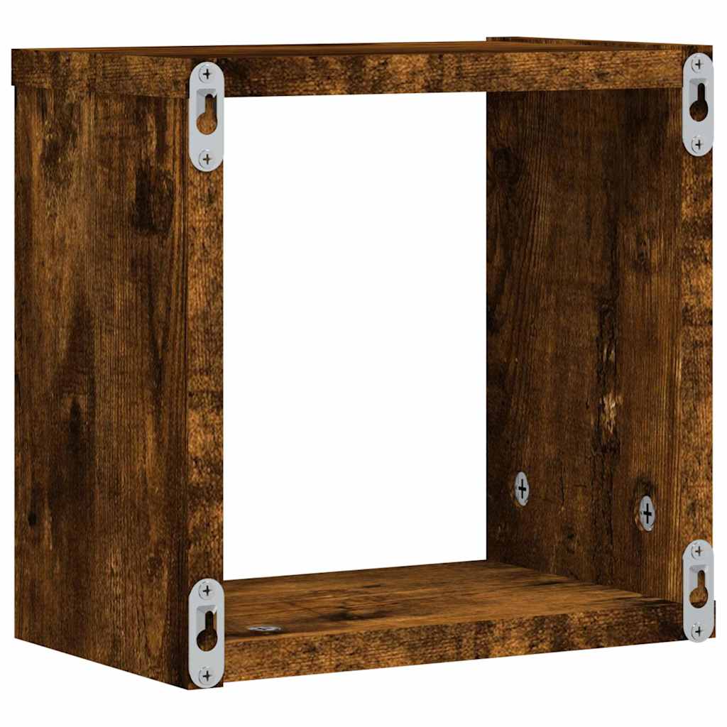 Sieninės lentynos 4 pcs Ruda 26 x 15 x 26 cm Apdirbta mediena