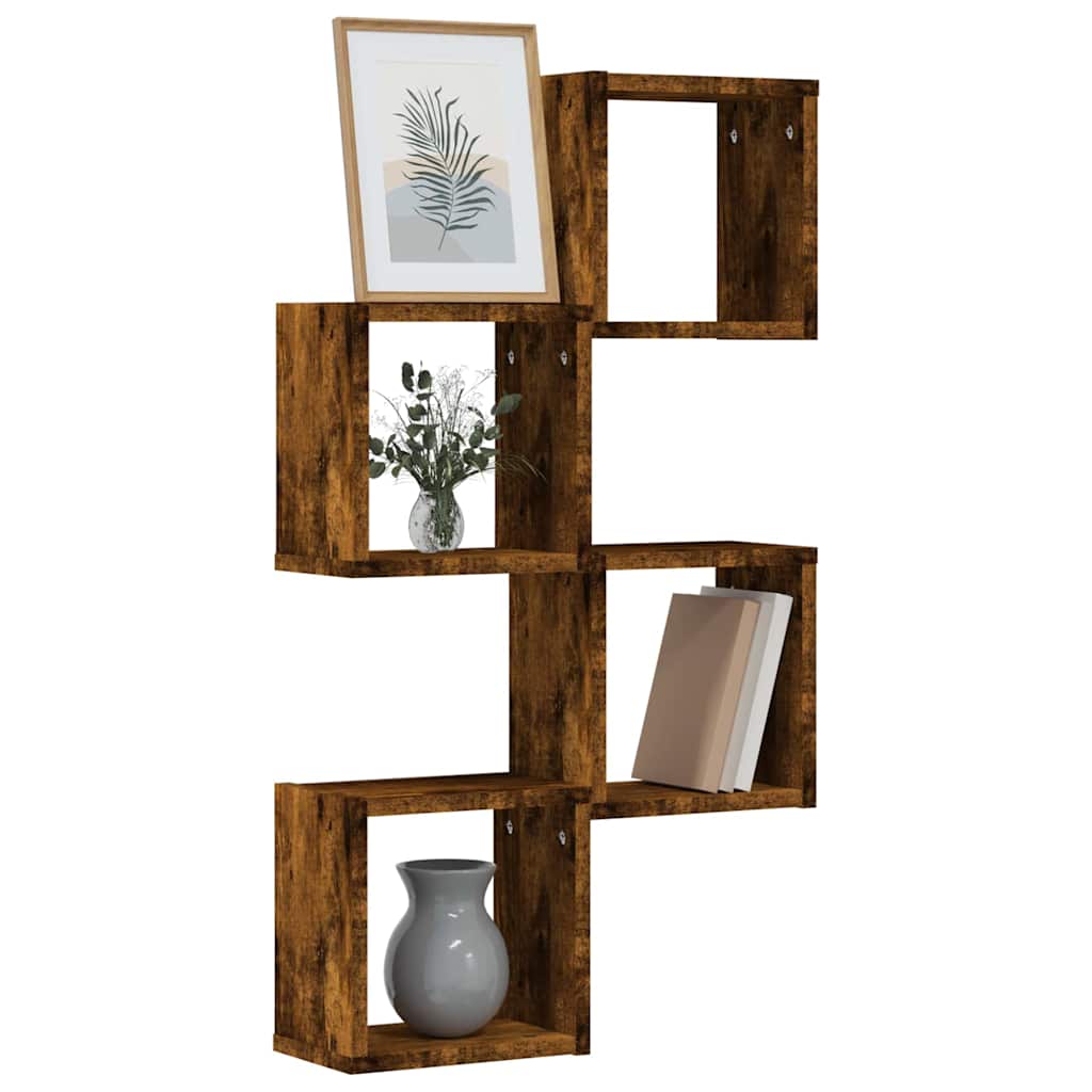 Sieninės lentynos 4 pcs Ruda 26 x 15 x 26 cm Apdirbta mediena