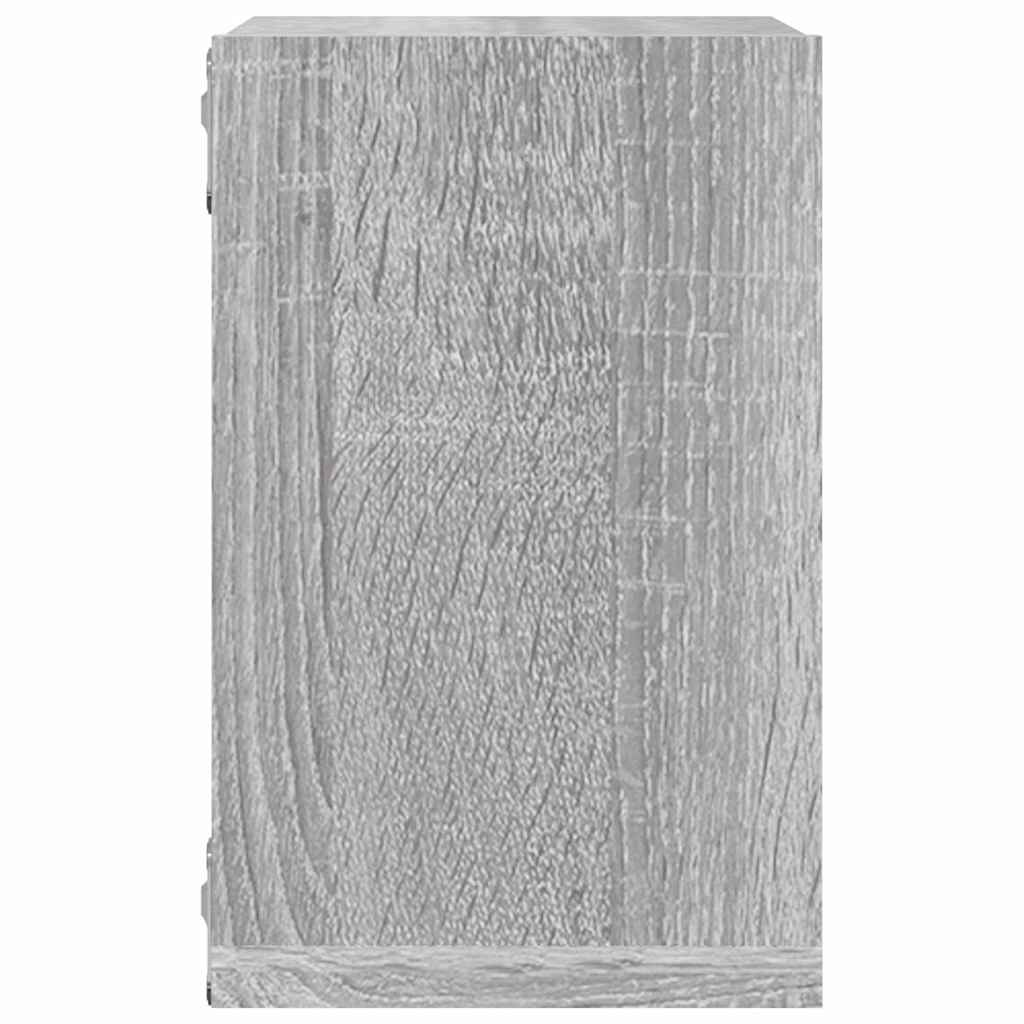 Sieninės lentynos 4 pcs Pilka 26 x 15 x 26 cm Apdirbta mediena