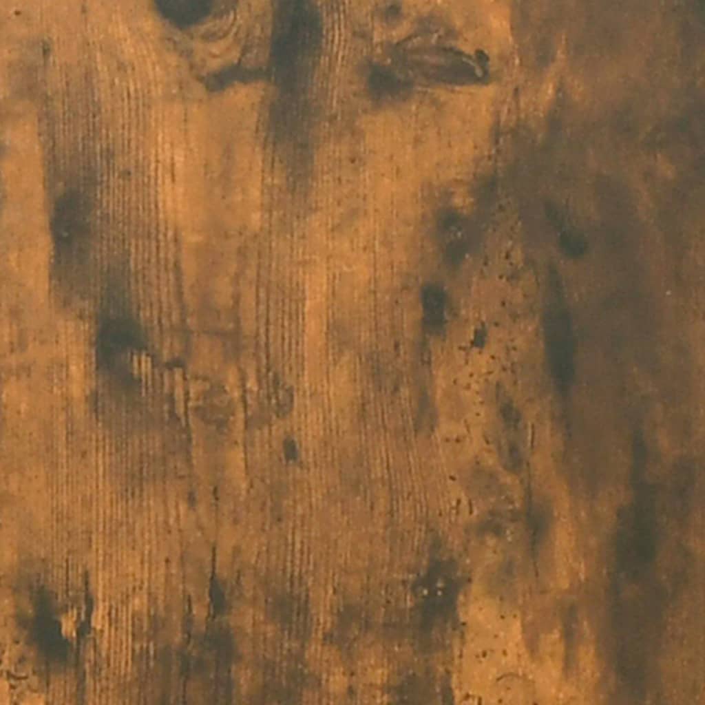 Sieninės lentynos, 2vnt., dūminio ąžuolo, 100x15x30cm, mediena