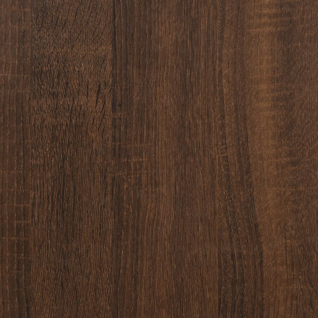 Sieninės lentynos, 4vnt., rudos ąžuolo, 80x15x26,5cm, mediena