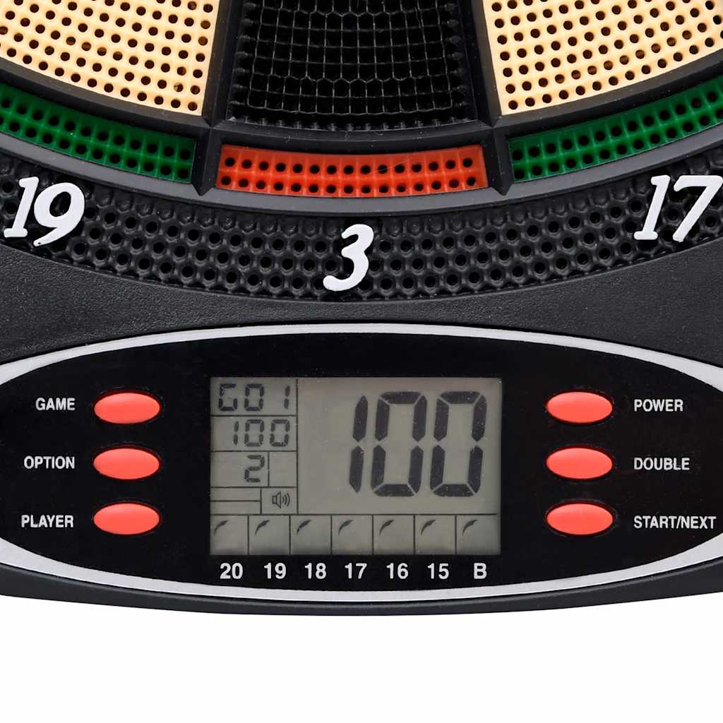 Elektrinė smiginio lenta su strėlytėmis, juoda, polipropilenas