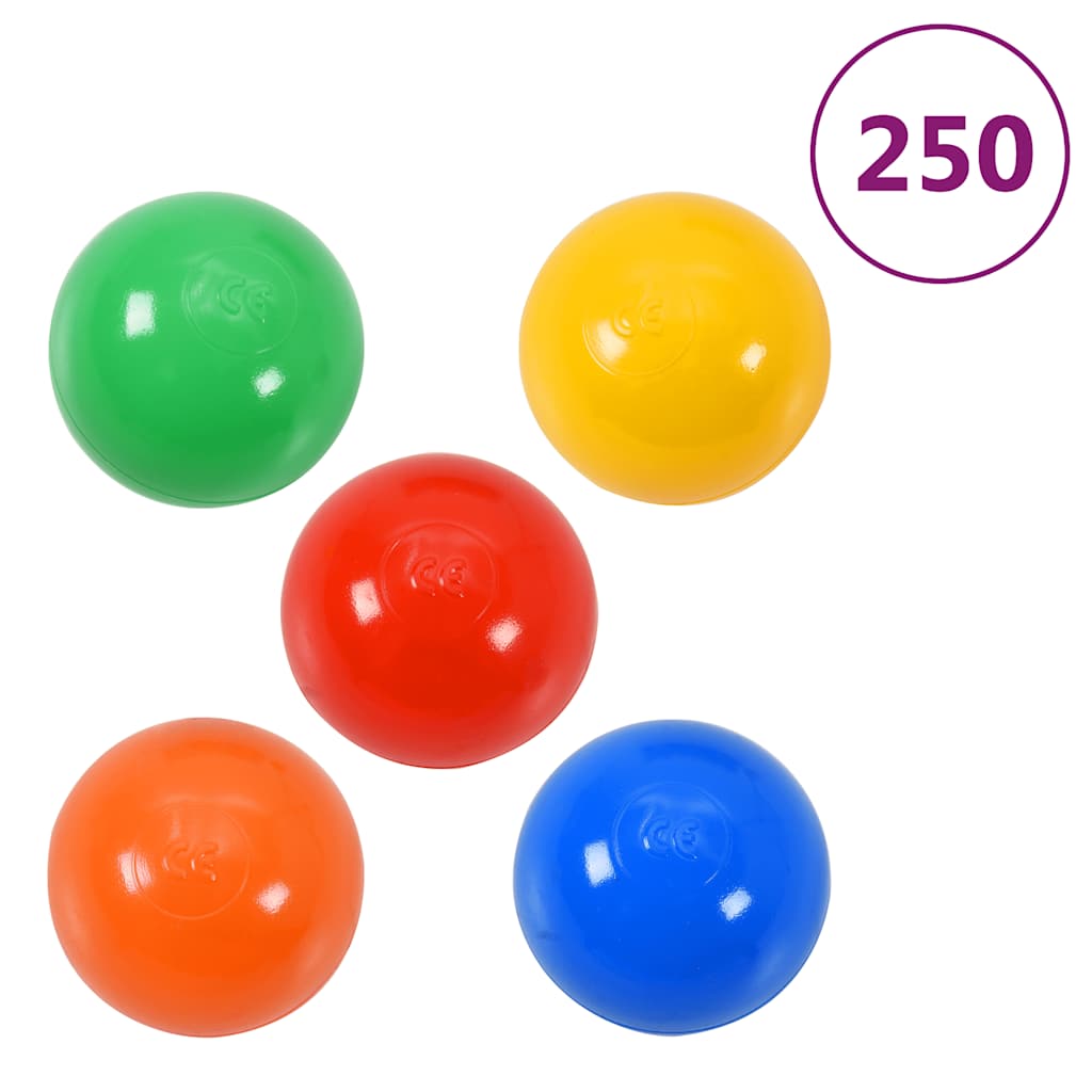 Žaidimų tunelis su 250 kamuoliukų, spalvotas