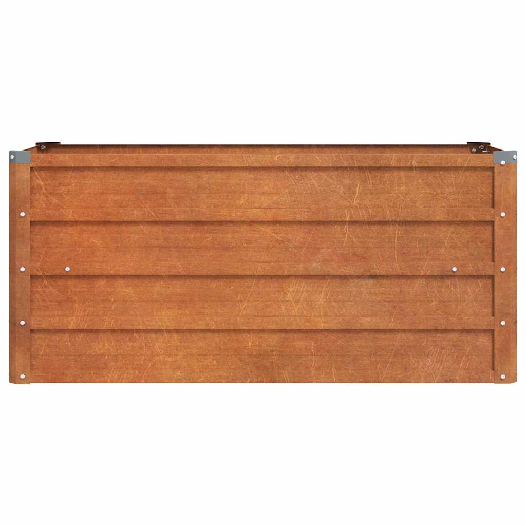 Aukštas sodo lovelis, rūdžių, 100x40x45cm, Corten plienas