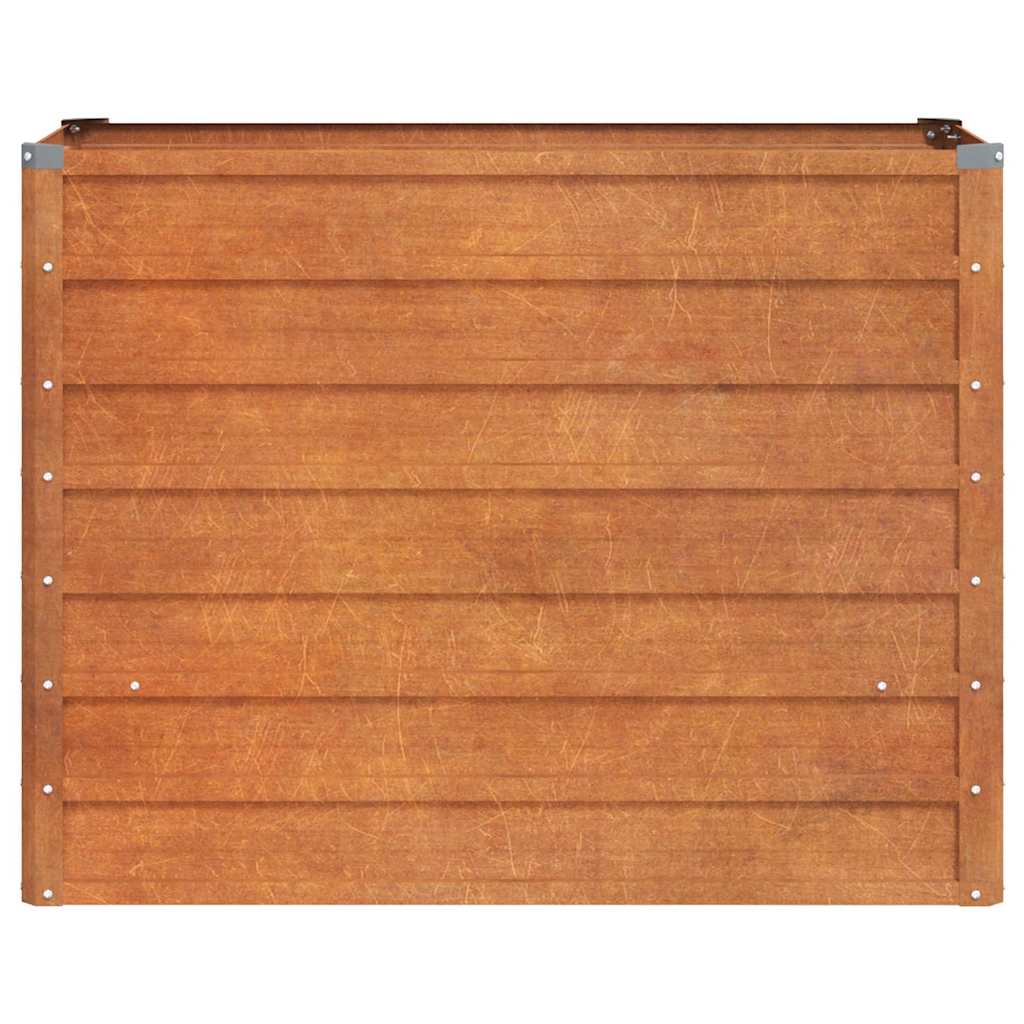 Aukštas sodo lovelis, rūdžių, 100x40x77cm, Corten plienas