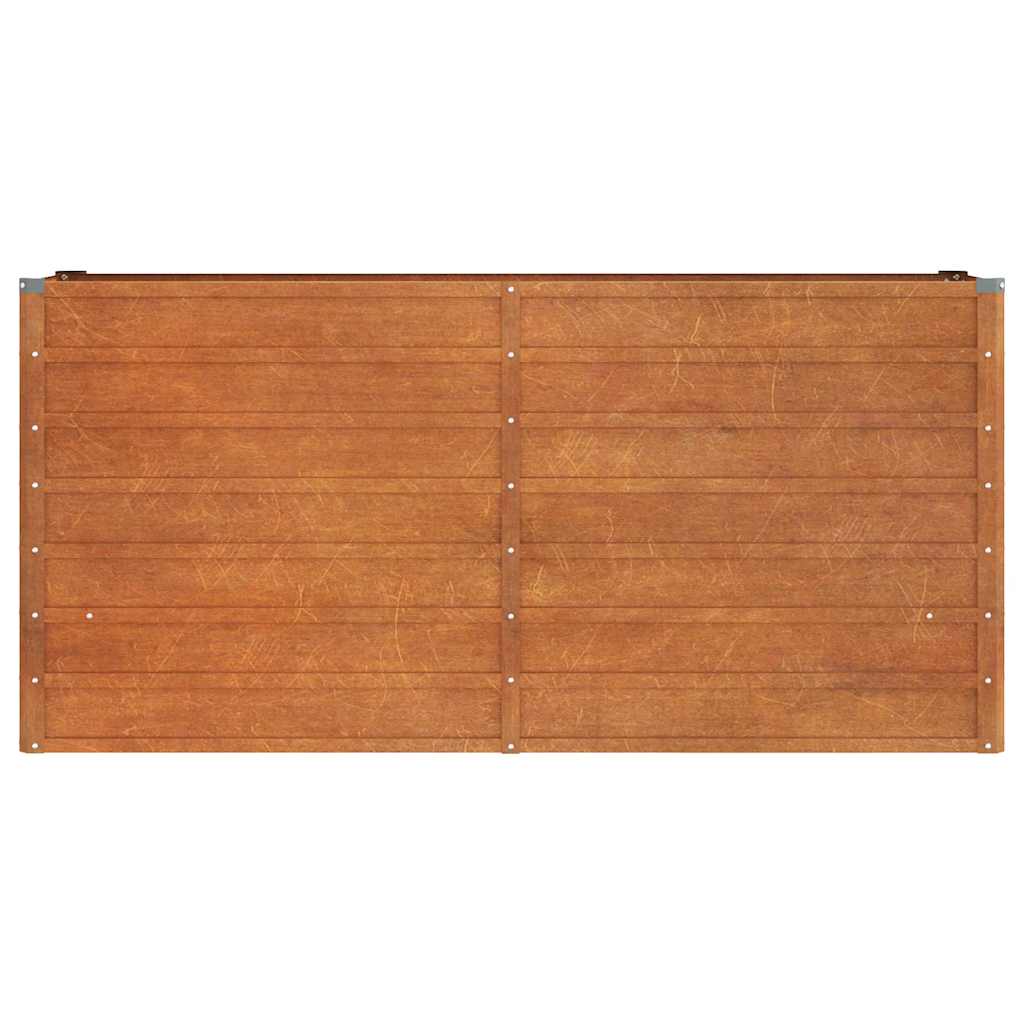 Aukštas sodo lovelis, rūdžių, 160x40x77cm, Corten plienas