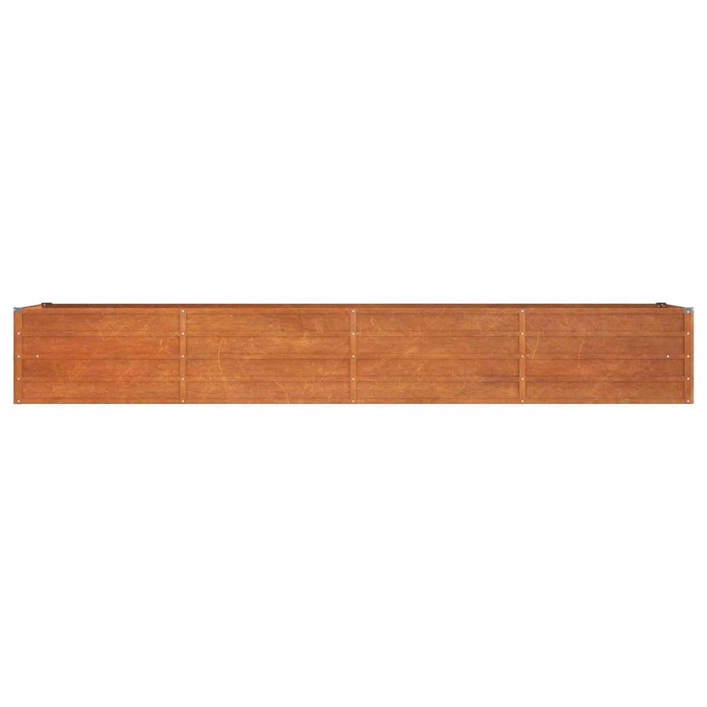 Aukštas sodo lovelis, rūdžių, 320x80x45cm, Corten plienas
