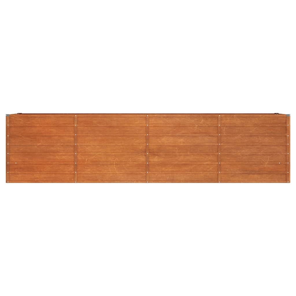 Aukštas sodo lovelis, rūdžių, 320x80x77cm, Corten plienas