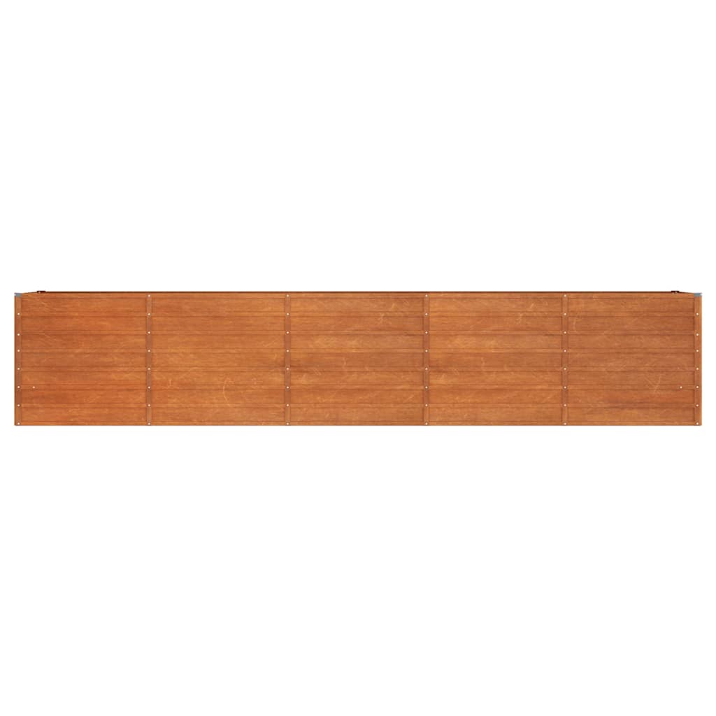 Aukštas sodo lovelis, rūdžių, 400x80x77cm, Corten plienas