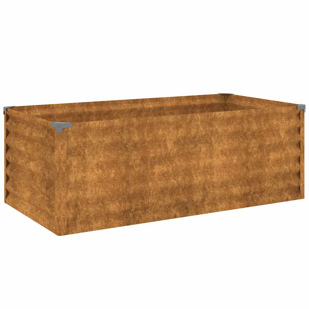 Pakelta sodo lysvė, 100x50x36 cm, Corten plienas