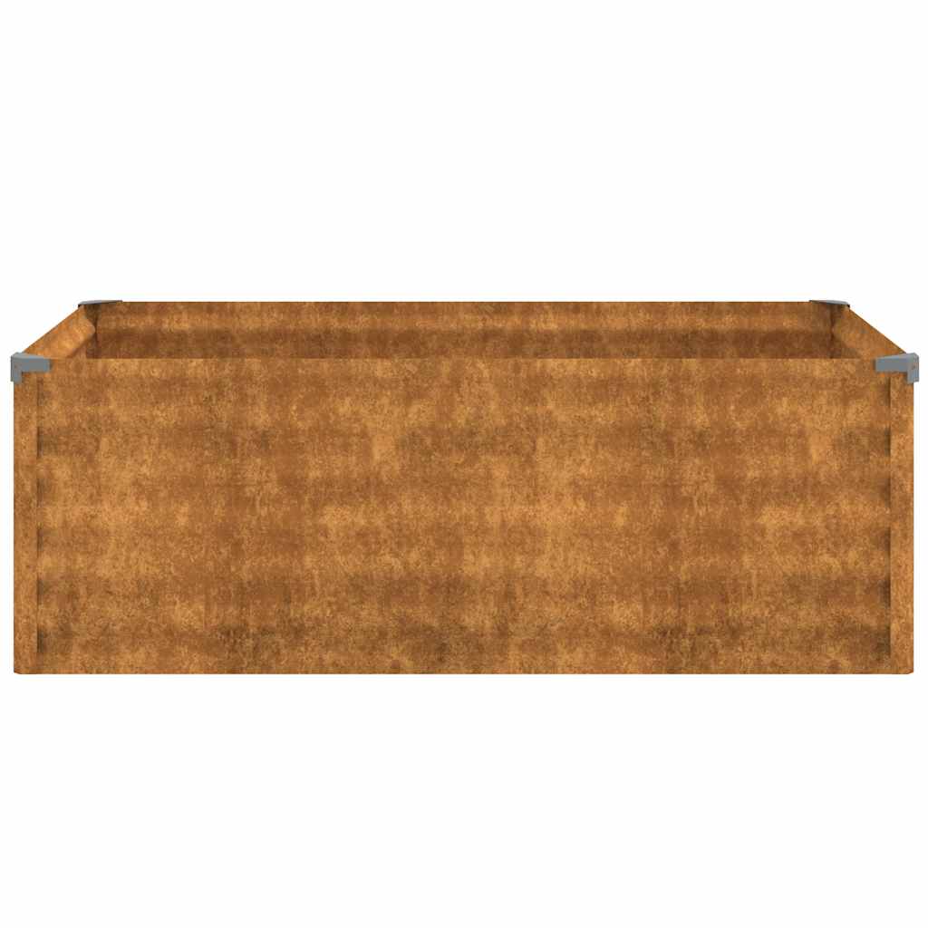 Pakelta sodo lysvė, 100x50x36 cm, Corten plienas