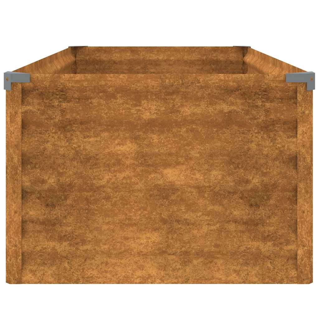 Pakelta sodo lysvė, 100x50x36 cm, Corten plienas
