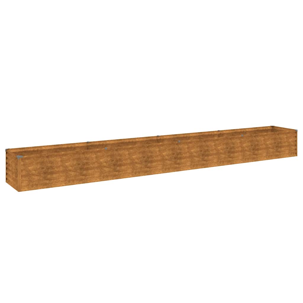 Pakeltas sodo lysvė, 386x50x36 cm, Corten plienas