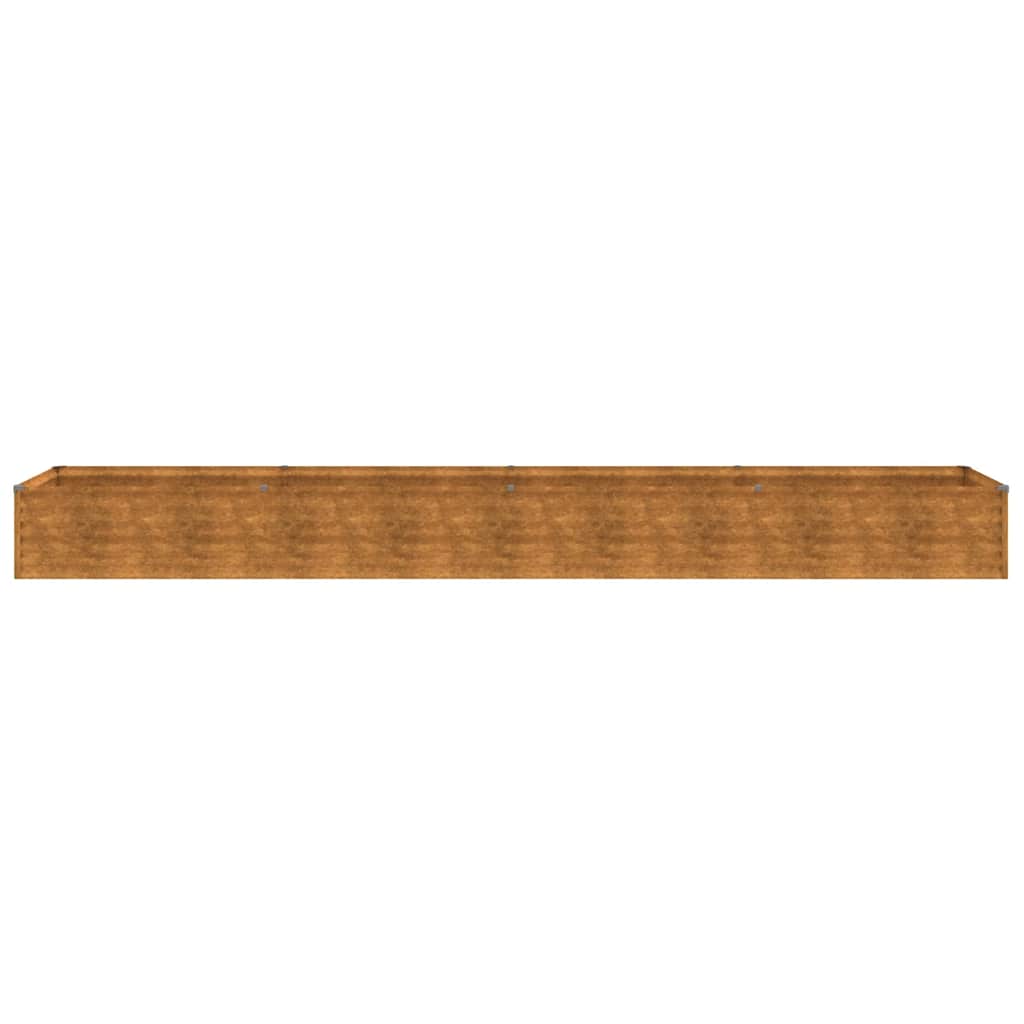Pakeltas sodo lysvė, 386x50x36 cm, Corten plienas