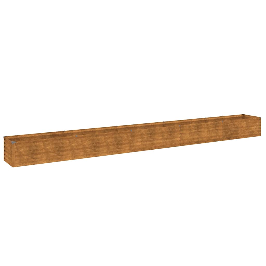 Pakeltas sodo lysvė, 482x50x36cm, Corten plienas