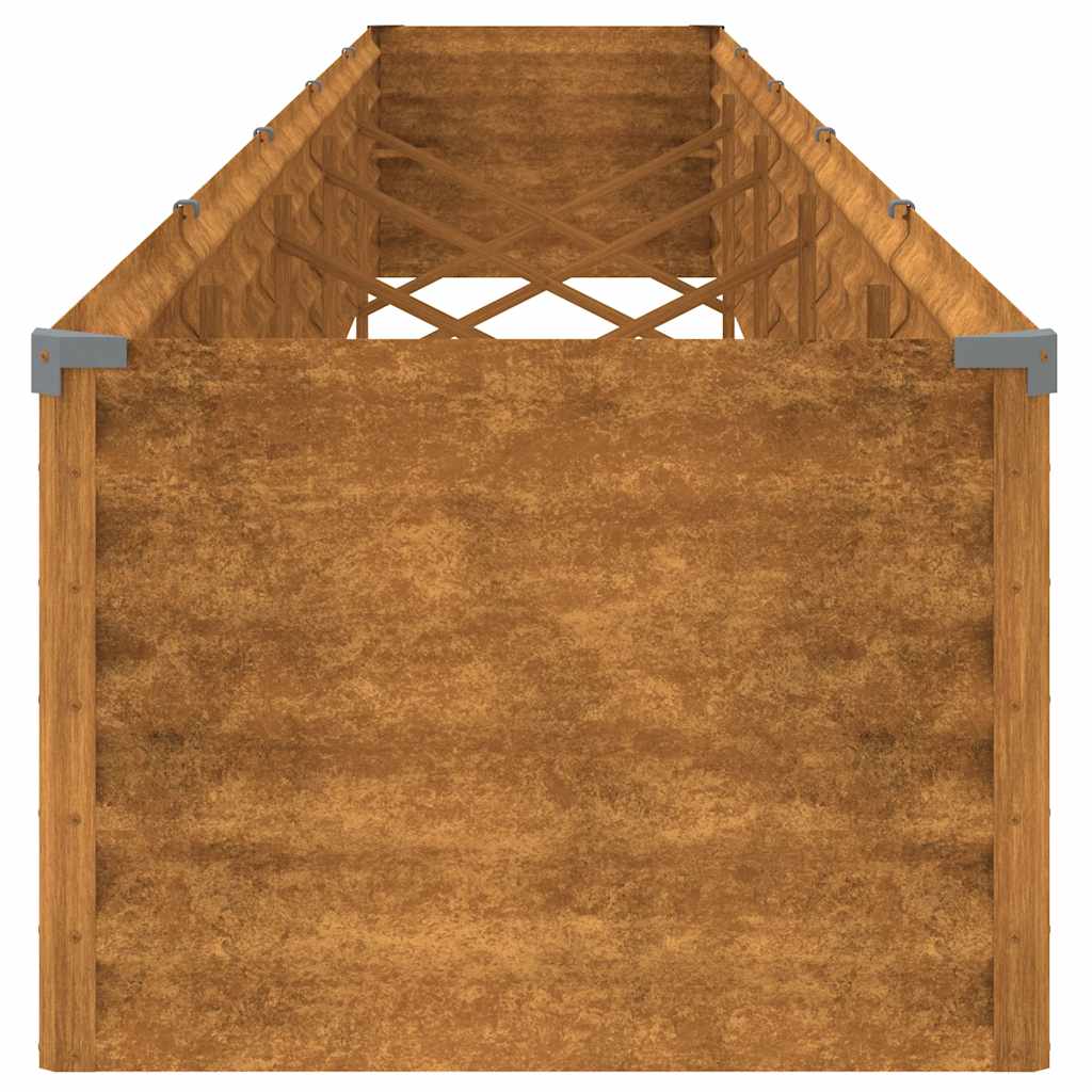 Pakeltas sodo lysvė, 482x50x36cm, Corten plienas