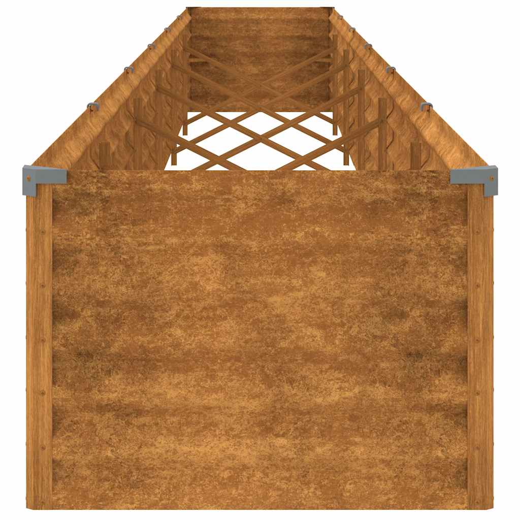 Pakelta sodo lysvė, 580x50x36 cm, Corten plienas