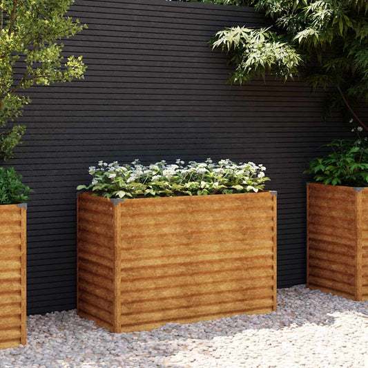 Pakelta sodo lysvė, 100x50x69 cm, Corten plienas