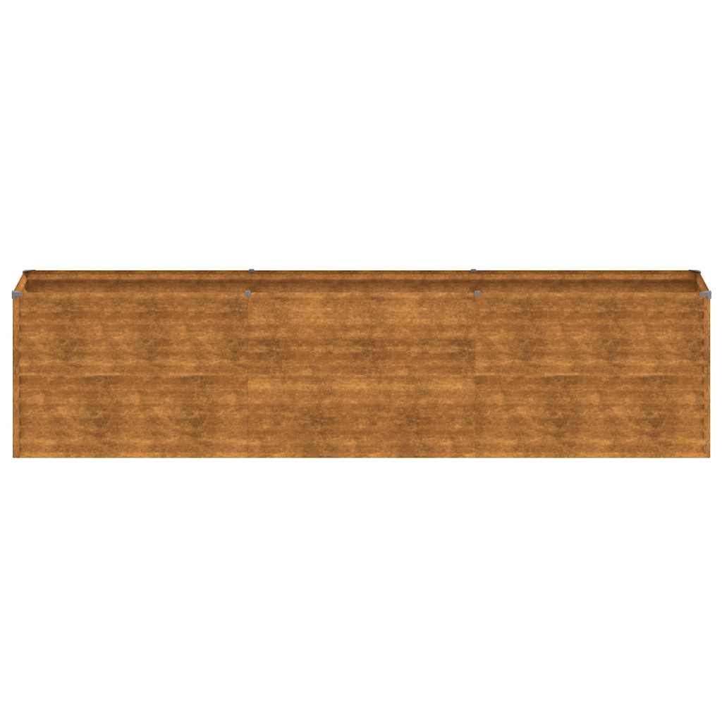 Pakeltas sodo lysvė, 291x50x69cm, Corten plienas