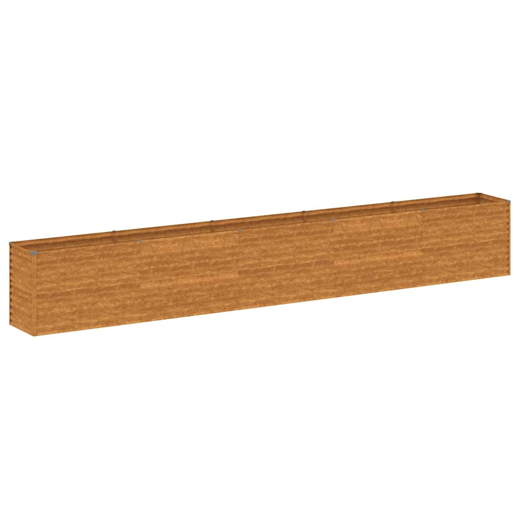 Pakeltas sodo lysvė, 482x50x69cm, Corten plienas