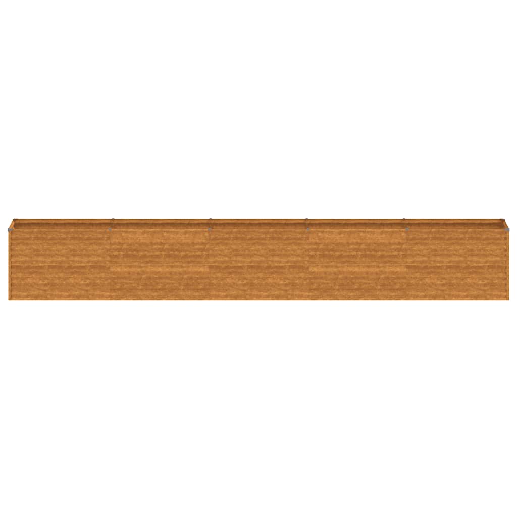 Pakeltas sodo lysvė, 482x50x69cm, Corten plienas