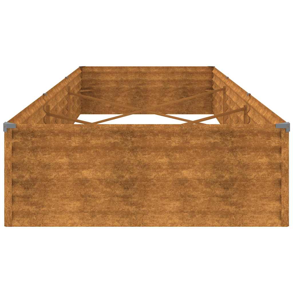 Aukštas sodo lovelis, 291x100x36cm, Corten plienas