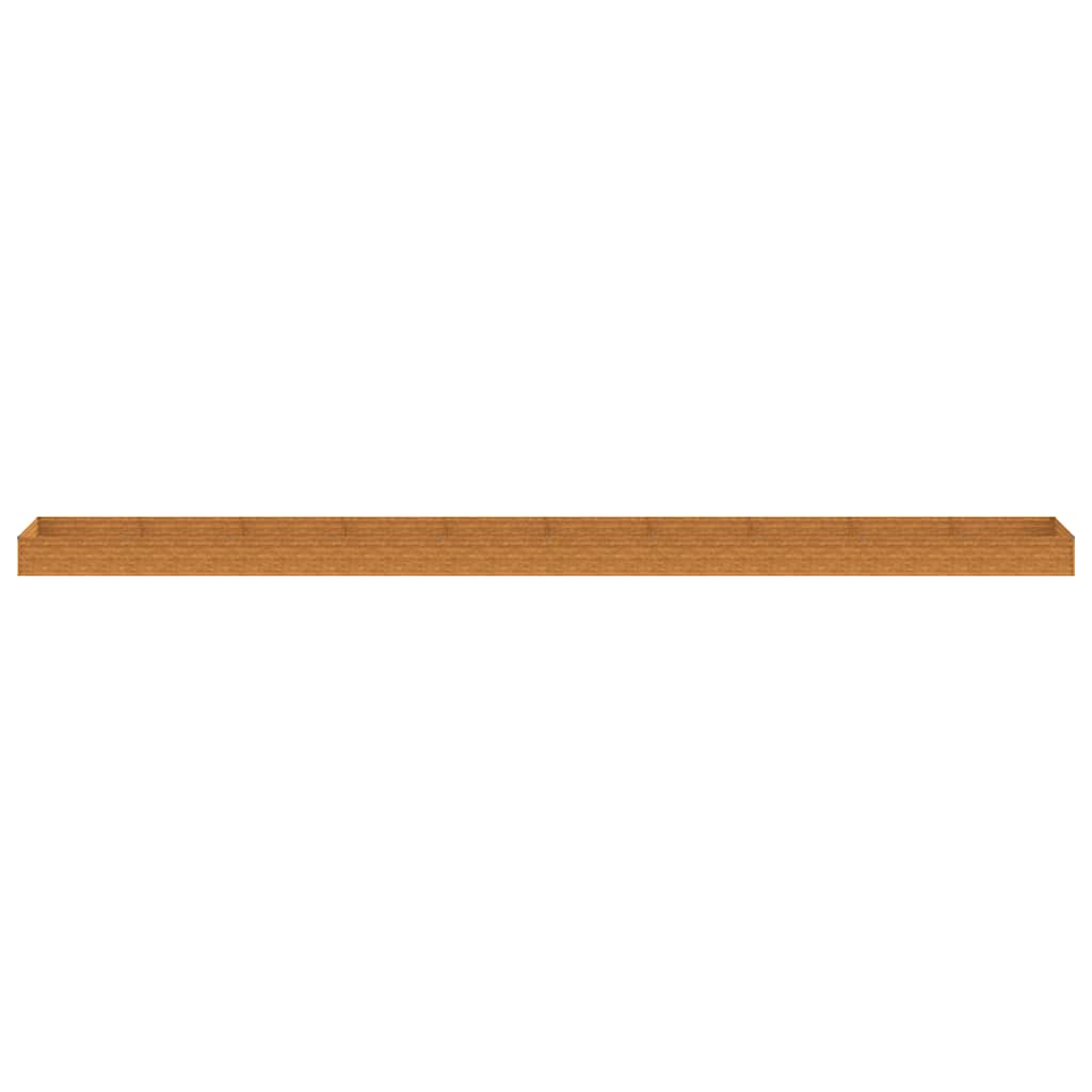 Aukštas sodo lovelis, 960x100x36cm, Corten plienas