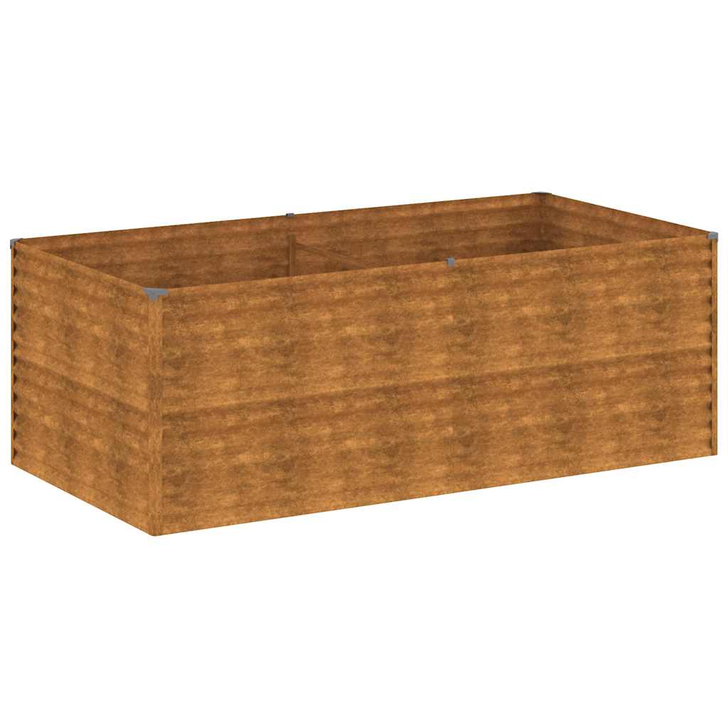 Aukštas sodo lovelis, 196x100x69cm, Corten plienas