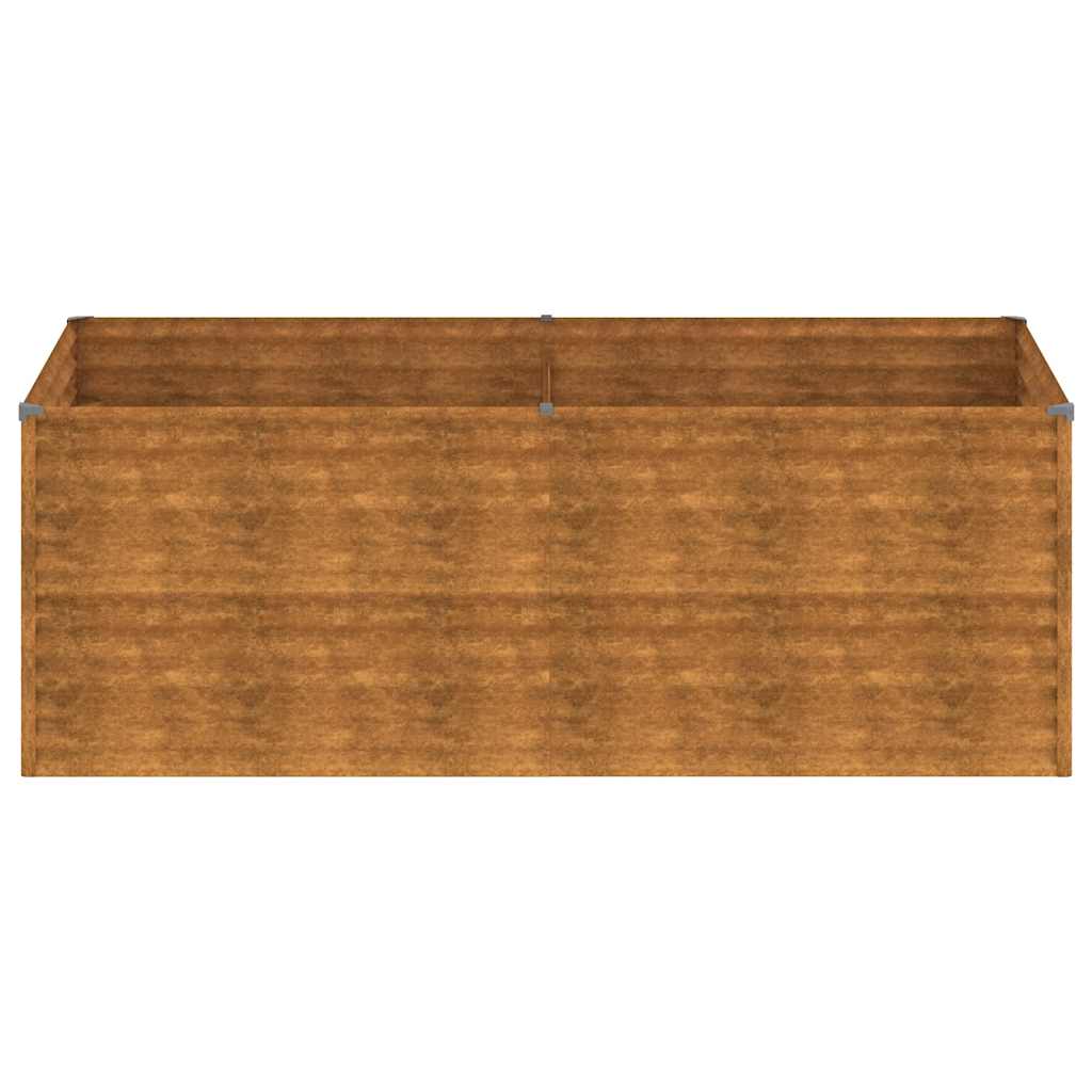 Aukštas sodo lovelis, 196x100x69cm, Corten plienas