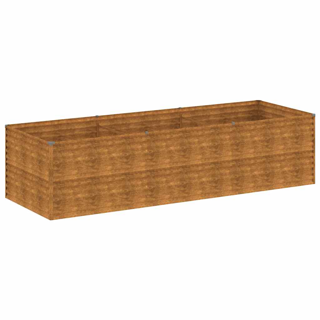 Aukštas sodo lovelis, 290x100x69cm, Corten plienas