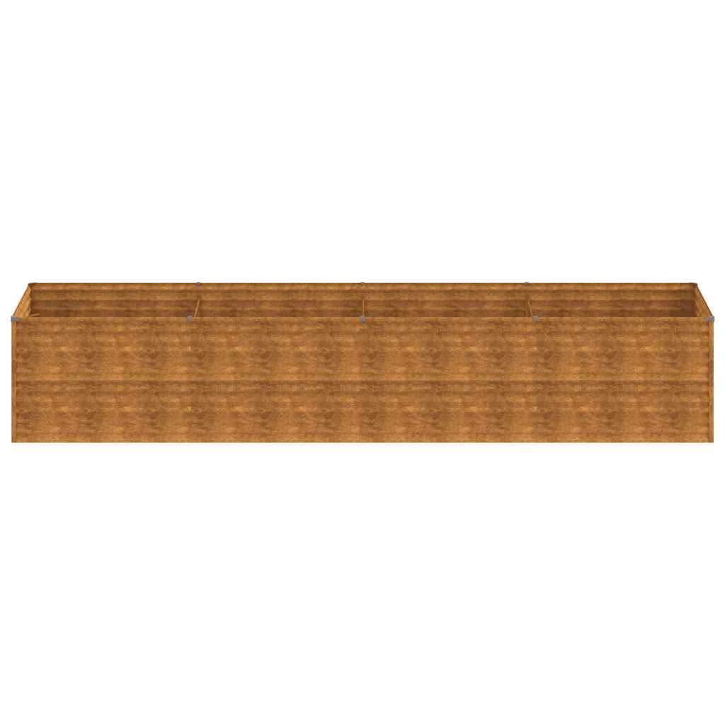 Aukštas sodo lovelis, 386x100x69cm, Corten plienas