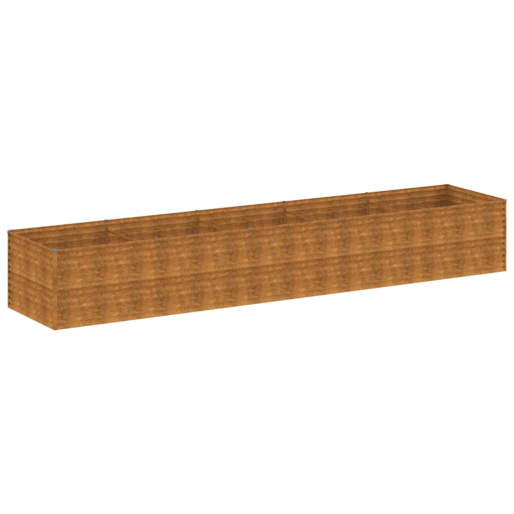 Aukštas sodo lovelis, 479x100x69cm, Corten plienas