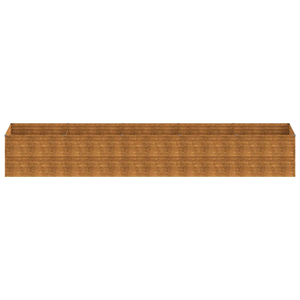 Aukštas sodo lovelis, 479x100x69cm, Corten plienas