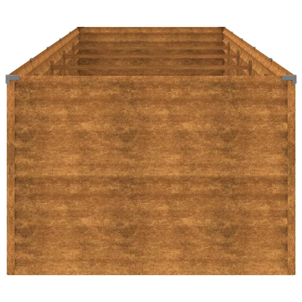 Aukštas sodo lovelis, 479x100x69cm, Corten plienas