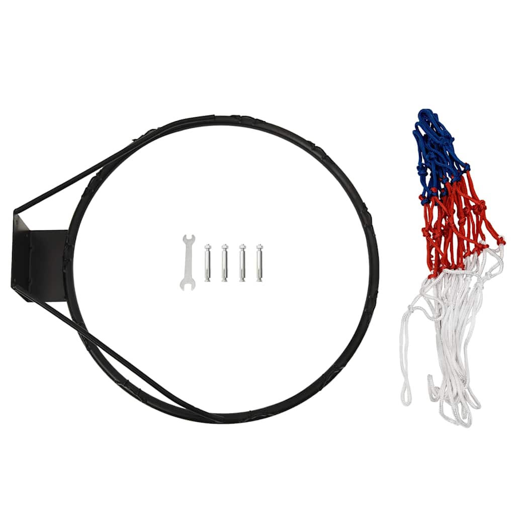 Krepšinio lankas, juodos spalvos, 45cm, plienas