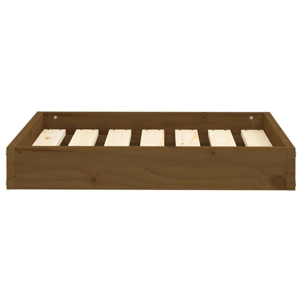 Lova šunims, medaus ruda, 61,5x49x9cm, pušies medienos masyvas