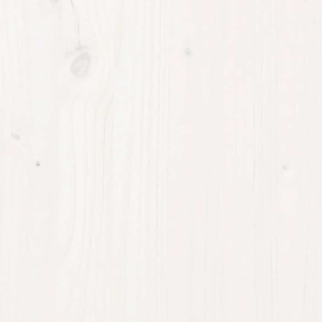 Lova šunims, balta, 95,5x65,5x28cm, pušies medienos masyvas