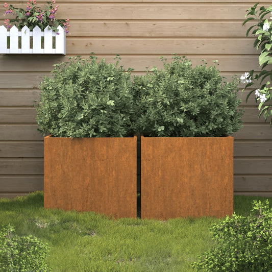 Loveliai, 2vnt., 32x30x29cm, Corten plienas