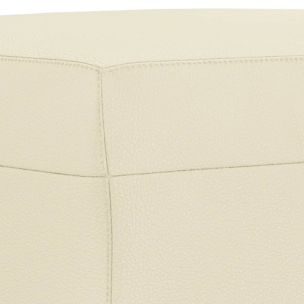 Pakoja, kreminės spalvos, 70x55x41cm, dirbtinė oda