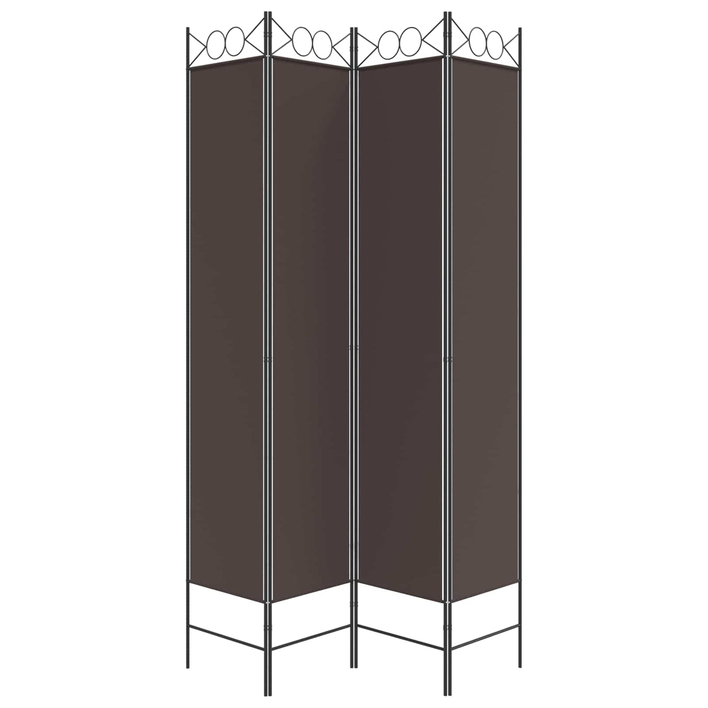 Kambario pertvara, 4 dalių, rudos spalvos, 160x220cm, audinys