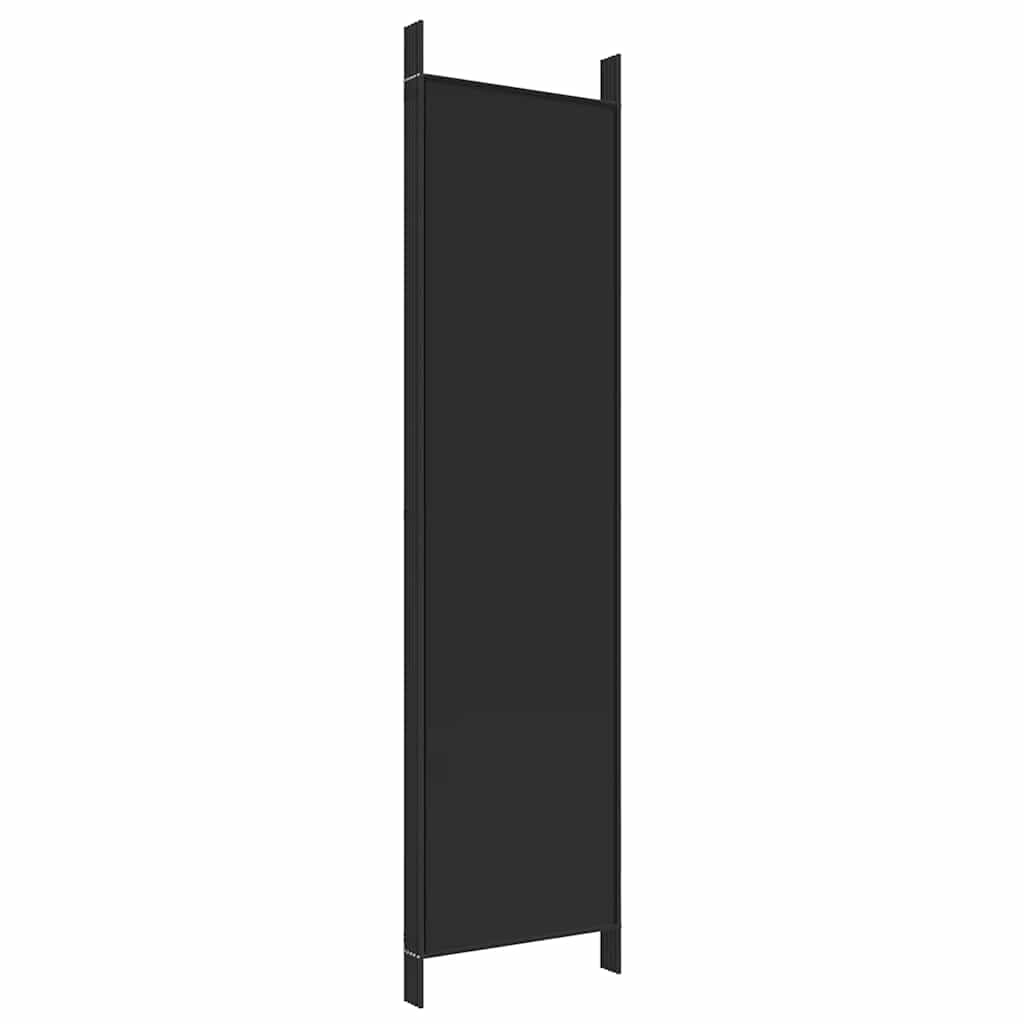Kambario pertvara, 5 dalių, juodos spalvos, 250x200cm, audinys