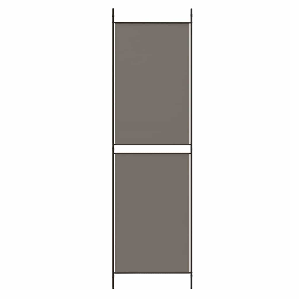 Kambario pertvara, 5 dalių, antracito, 250x180cm, audinys