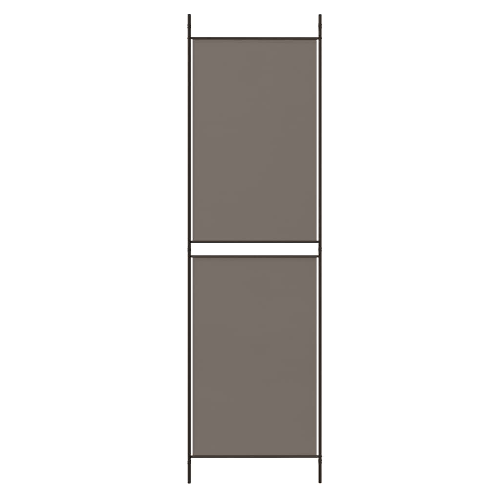 Kambario pertvara, 6 dalių, antracito, 300x220cm, audinys