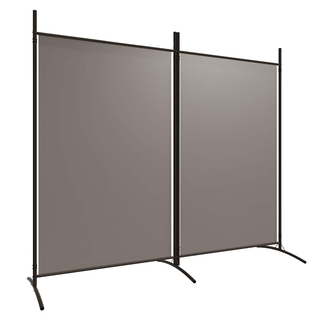 Kambario pertvara, 2 dalių, antracito, 175x180cm, audinys