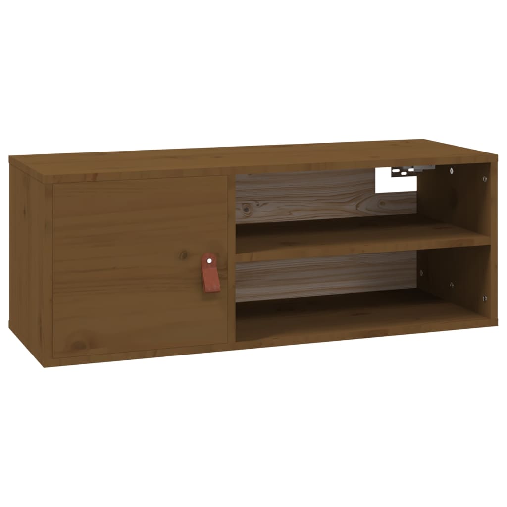 Sieninės spintelės, 2vnt., medaus rudos, 80x30x30cm, pušis