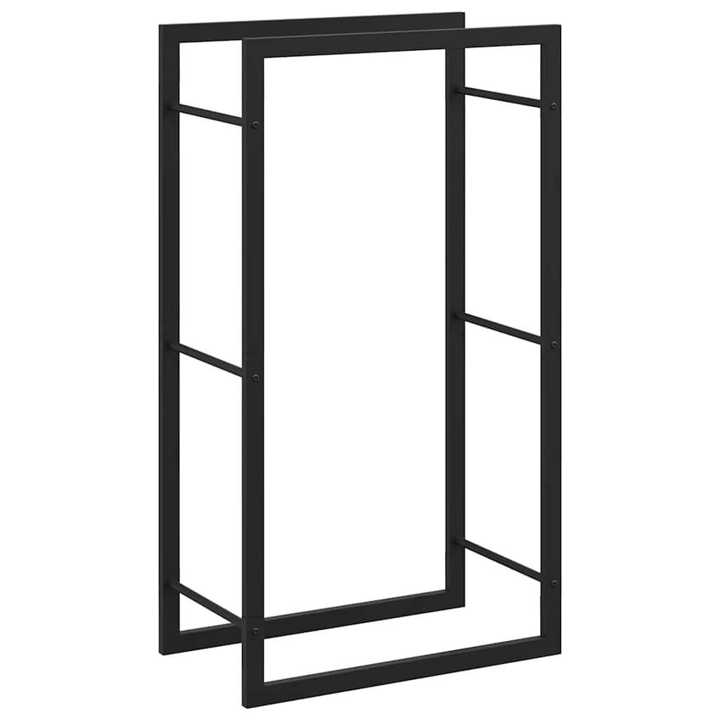 Stovas malkoms, matinės juodos spalvos, 50x28x94cm, plienas